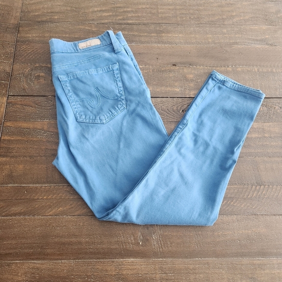 Adriano Goldschmied Pants Womens Sz 29 Blue The Farah Skinny Crop - Picture 4 of 5